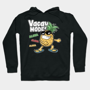 Floss Dance Pineapple Vacay Mode Aloha Hawaii Hoodie